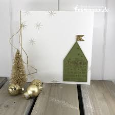 No 15 Eigendesign Stempel Weihnachtshaus Weihnachtskarten Weihnachtsideen Weihnachten