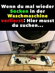 Wenn Du Mal Wieder Socken In Der Waschmaschine Verlierst Lustig Waschmaschine Witzige Spruche