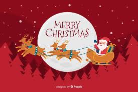 Download Hand Drawn Christmas Background With Santa Claus Ridding Sledge For Free Merry Christmas And Happy New Year Merry Christmas Images Merry Christmas Card