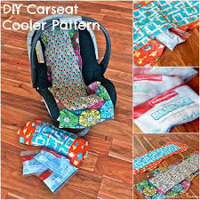 Domestic Charm Diy Car Seat Cooler With Free Pattern Car Seats Baby Sewing Projects Diy Baby Stuff