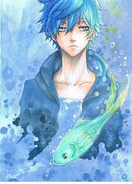 Pin By Victorian Daisy On Dolphin Bracelet In 2020 Blue Hair Anime Boy Anime Blue Hair Anime