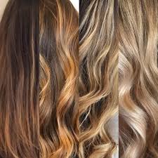 Dark To Light Hair Transformation Stages Of Balayage Dark To Light Over 3 Visits Hair Stages Dark To Light Hair Summer Hairstyles