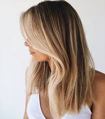 Blonde Brown Balayage Medium Length Straight Hair Dark Blonde Hair Color Balayage Straight Hair Haircuts Straight Hair