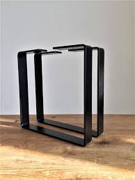Pieds En Acier Pour Table Industrielle Ideal Pour La Table Basse Ou Banc Peint En Noir Mat Dimension 30 Pied De Table Metal Table En Acier Patte De Table