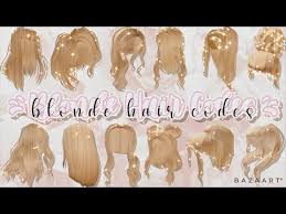Aesthetic Blonde Hair Codes Part 3 Roblox Bloxburg Youtube In 2020 Roblox Codes Roblox Coding