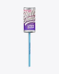 Download Lollipop In Foil Pack W Paper Label Mockup Front View Free Original Mockups Templates PSD Mockup Templates