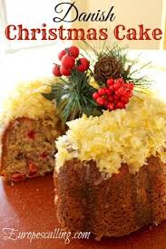 Danish Christmas Cake Christmas Cake Scandinavian Food Fruit Cake Christmas