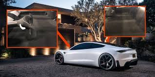 First Look Inside Tesla Roadster White Prototype Glimpse At How Big The Backseat Could Be Electrek Tesla Roadster Roadsters Tesla