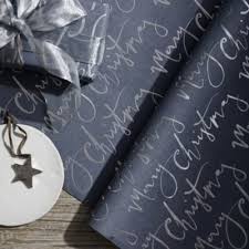 Gray Foil Merry Christmas Wrapping Paper 5m Christmas The White Company Us Christmas Wrapping Paper Christmas Wrapping Wrapping Paper