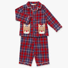 John Lewis Baby Christmas Reindeer Pocket Pyjamas Red Multi Toddler Christmas Pajamas John Lewis Baby Toddler Pajamas