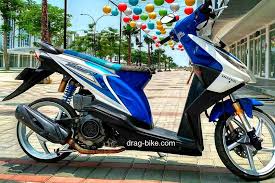 50 Foto Gambar Modifikasi Beat Kontes Street Racing Jari Jari Drag Bike Com Biru Motor Warna