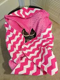 Hooded Infant Car Seat Blanket Minky Baby Car Seats Baby Girl Blankets Car Seat Blanket