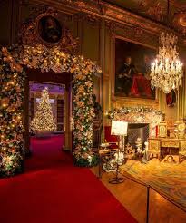 Pin By Laura Carlton On Christmas Inspiration In 2020 Christmas Interiors Victorian Christmas Decorations Blenheim Palace Christmas
