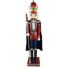 Amazon Com Cdl 4ft 5ft 6ft Giant Wooden Nutcracker King Soldier In Various Colors And Designs 4 Feet King Nutcracker Figures Nutcracker Christmas Nutcracker