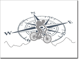 Autoaufkleber Mountainbike Mit Kompass In 2020 Auto Aufkleber Aufkleber Autos