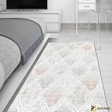 Merinos Kesme Hali Resital Rs022060 Krem Mavi Ev Dekoru Mavi Hali Halilar