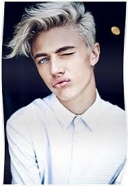 Lucky Blue Smith Kiss Color Poster By Mmxx Mens Hair Colour Platinum Blonde Hair Mens Hairstyles