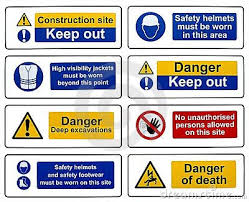 Construction Safety Hazard Danger Warning Signs Workplace Safety And Health Construction Safety Safety Hazards