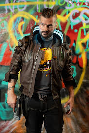 You Wanted To See What My Cyberpunk Samurai Jacket Looked Like On A Person Well Here You Go All Dressed Up With With A Big Old City To Explore Cyberpunkgame