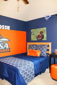 Blue And Orange Bedroom Blue Bedroom Design Boys Room Colors Boy Room Paint