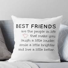 Best Friend Quote Throw Pillow By Imagination Xox In 2020 Friends Quotes Best Friend Quotes Quote Throw Pillow