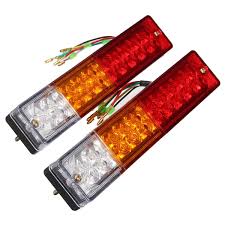 Pair 12v Truck Trailer Caravan Led Brake Rear Tail Reverse Light Turn Indiactor Truck And Trailer Trucks Led