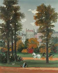 Michel Delacroix Sur Le Banc 1994 French Art Naive Art Fine Art