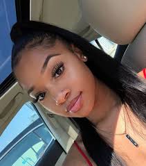 Half Up Half Down Edges Virgin Brazilian Straight Hair Straight Hairstyles Brazilian Straight Human Hair