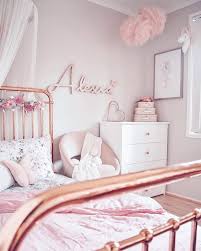 Girls Children S Bedroom Decor Pink Rose Gold Rose Gold Bedroom Pink Girl Room Pink Bedroom Furniture