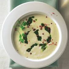 Spargel Kartoffelsuppe Mit Kerbelol Rezept Kartoffelsuppe Lebensmittel Essen Spargel