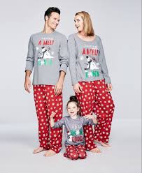 Christmas Gift Matching Spring Pajamas Mother Father Son Imitation Cotton Af 1888 Matching Christmas Pajamas Family Pajama Sets Pajama Set