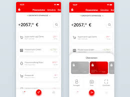 The German Savings Bank Sparkasse App Redesign Savings Bank Credit Card Balance Finance Bank