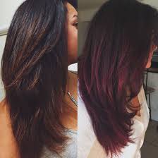 Before And After Was An Auburn Ombre That Faded Beautifully To A Light Brown Carmel Blonde But Decided To T Hair Color Burgundy Burgundy Hair Black Hair Dye