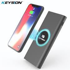 Keysion Qi Wireless Charger Power Bank Fast Charging Wireless Charger Phone Charging External Battery