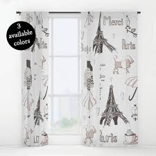 Paris Curtains Paris Window Curtains Gift For Paris Lover Eiffel Tower French Curtains Paris Cu French Curtains Window Curtains Curtain Decor