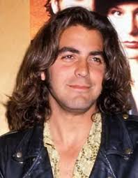 Young George Clooney Rocking Long Hair In The 80 S Long Hair Styles George Clooney Hair