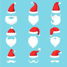 Santa Claus Hat And Beard Christmas Traditional Santa Claus Hat Christmas Traditions Christmas Gift Vector