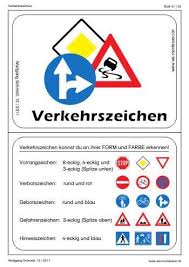 Verkehrszeichen Verkehrserziehung Grundschule Verkehrserziehung Verkehrszeichen