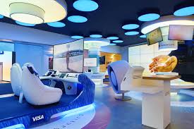 The Future Banking Zone A Future Banking Lab Is The First Of Its Kind In The Uae In This Space Emirates Nbd Sho Branch Design Showcase Design Retail Banking