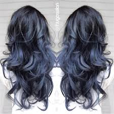 Blue Steel Behindthechair Com Hair Styles Hair Color Dark Blue Hair