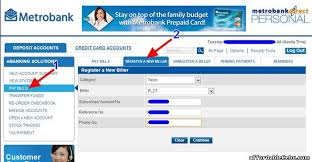 How To Pay Pldt Bill Internet Or Landline Thru Metrobank Online Banking Online Banking Banking Family Budget