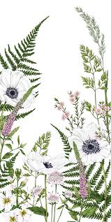 Wild Meadow Casetify Art Design Flowers Fern Wildflower Drawing Flower Drawing Flower Painting