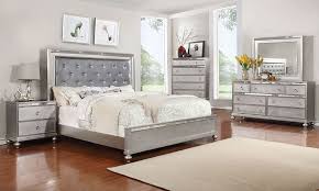 Marilyn Glam Upholstered Queen Bedroom Contemporary Bedroom Sets Bedroom Sets Bedroom Sets Queen