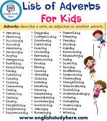 Adverbs Archives English Study Here In 2020 List Of Adverbs English Study Adverbs