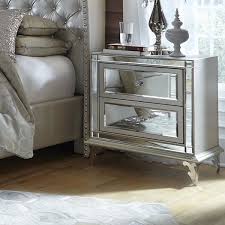 Hollywood Loft 2 Drawer Nightstand Bedroom Night Stands Drawer Nightstand Mirrored Nightstand