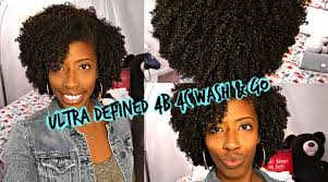 Ultra Defined 4b 4c Wash And Go Natural Hair Styles Natural Hair Bob Natural Hair Washing