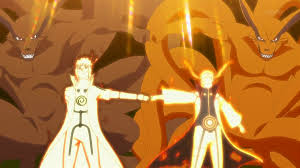 Minato Namikaze Kyuubi Kurama Nine Tails Naruto Uzumaki Jinchuriki Fourth Hokage Yellow Flash Brofist Fathe Naruto Minato Naruto Episodes Minato