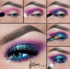 Electric Neon Turquoise Blue Purple Pink Eye Makeup Motivescosmetics 80s Makeup Trends 80s Eye Makeup Makeup