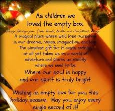 The Empty Box Christmas Quotes Boxing Quotes Simple Gifts