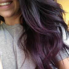 Black Purple Grey Low Highlights And Lowlights Subtle Purple Hair Purple Ombre Hair Hair Styles